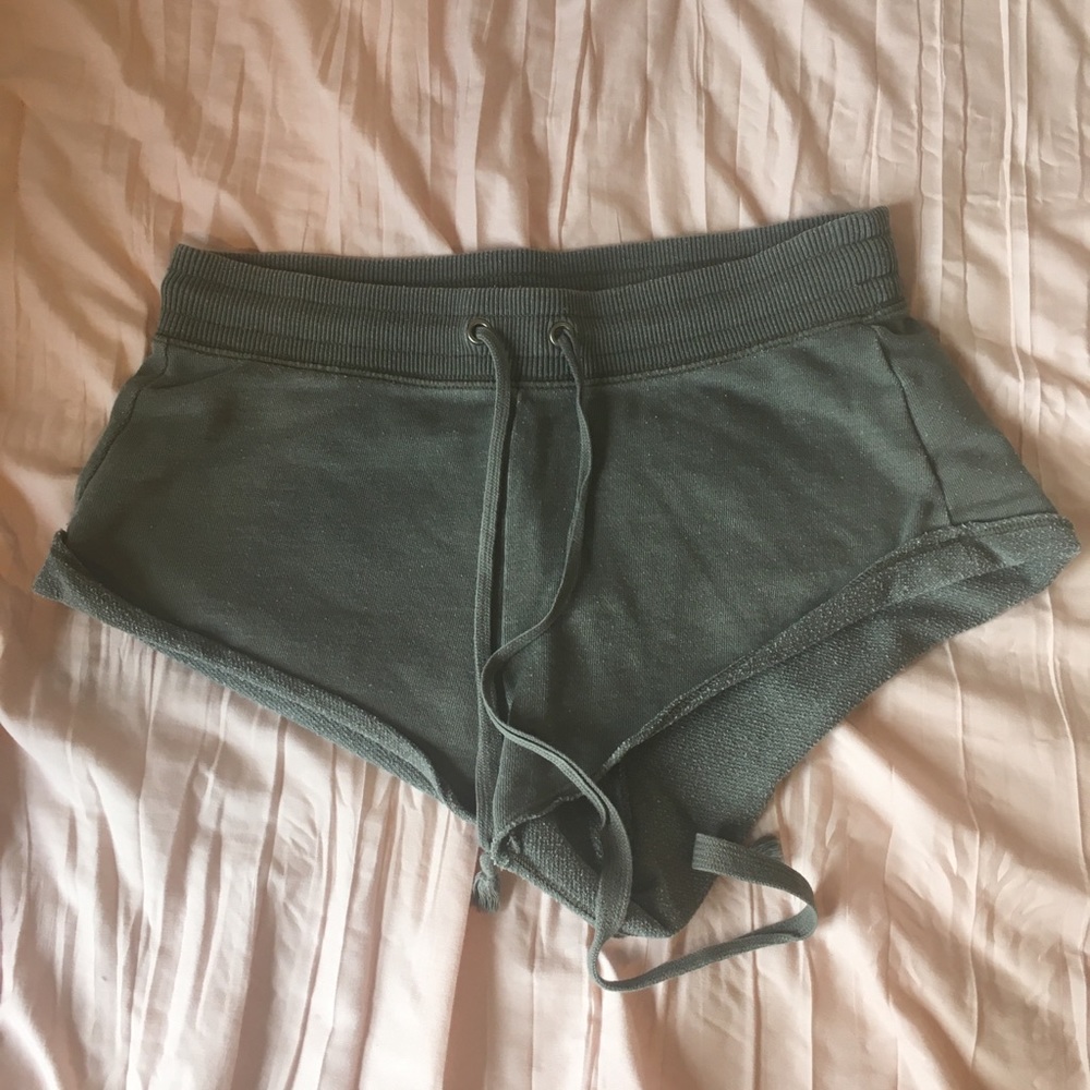 army green comfy shorts